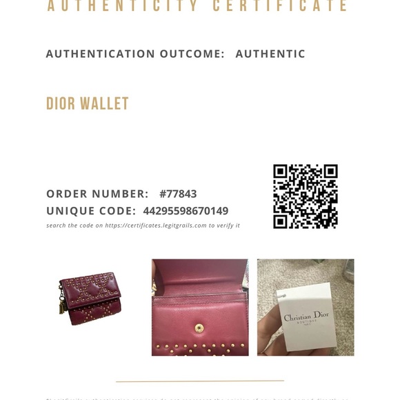 Authentic Dior Lady D Compact Bifold Small Wallet Used Condition - Picture 13 of 13